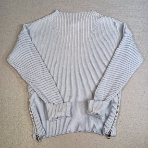 Varley Light Gray Ribbed Sweater - Picture 4 of 11